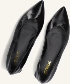 CTWLK Damen Pumps Orlando - Schwarze Leder Pumps mit 3cm Blockabsatz -Teveo Geschaft 333313 5