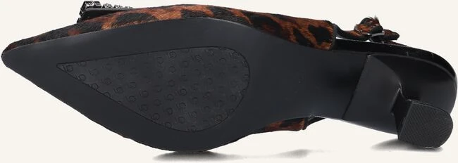 Lodi Slingbacks Rino - Braune Damen Kitten Heels mit Leo-Print 5 Lodi Slingbacks Rino - Braune Damen Kitten Heels mit Leo-Print – Bild 3