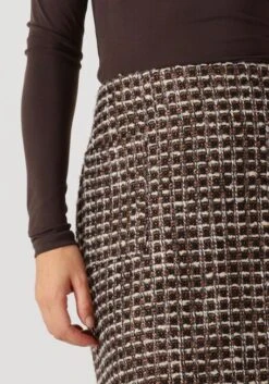 Omoda Atelier Om-gold Skirt - Eleganter Tweed Minirock in Karo Bunt -Teveo Geschaft 333949 3