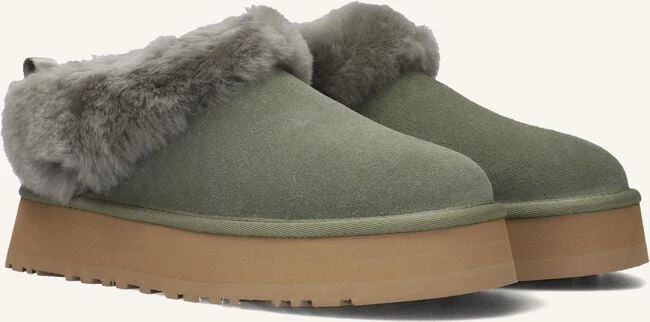 Ugg W Tazzelle Grüne Slipper mit Plateausohle aus Wildleder 3 Ugg W Tazzelle Grüne Slipper mit Plateausohle aus Wildleder