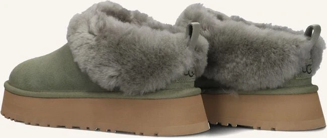 Ugg W Tazzelle Grüne Slipper mit Plateausohle aus Wildleder 4 Ugg W Tazzelle Grüne Slipper mit Plateausohle aus Wildleder – Bild 2
