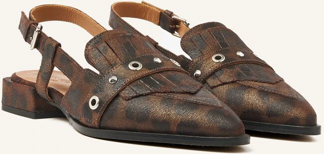 Via Vai Jazz Tammi Slingbacks in Braun mit Leoprint 3 Via Vai Jazz Tammi Slingbacks in Braun mit Leoprint