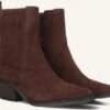 Haboob Indie Damen Stiefeletten - Braunes Wildleder mit Blockabsatz 2 Haboob Indie Damen Stiefeletten - Braunes Wildleder mit Blockabsatz -Teveo Geschaft 338788 1