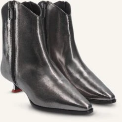 Jan Jansen Damen Stiefeletten Ieniemimi Doublezip Bootie in Silber