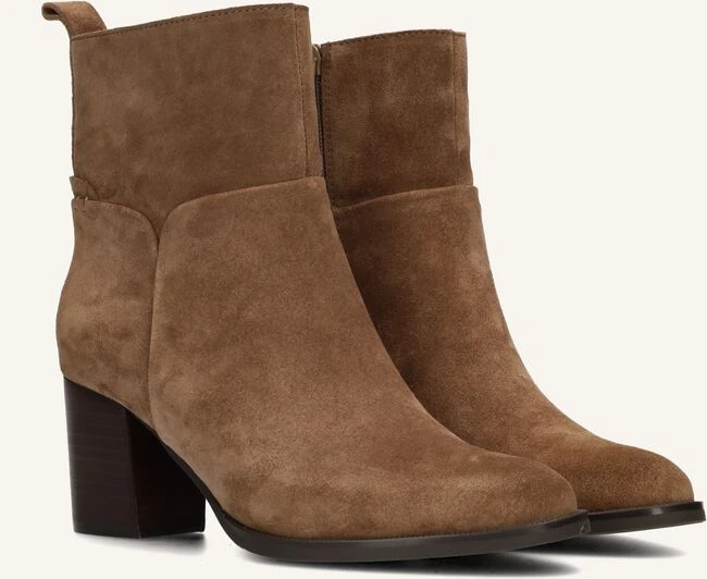 PS Poelman Fleur - Elegante braune Wildleder-Stiefeletten mit Blockabsatz 3 PS Poelman Fleur - Elegante braune Wildleder-Stiefeletten mit Blockabsatz