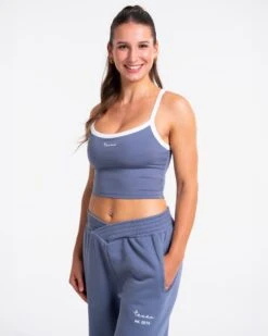 TEVEO Fearless Cami Top "Blau" – Sportliche Eleganz & Support