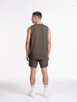 TEVEO Pace Tank - Men's Lightweight Performance Tank Top in Khaki 11 TEVEO Pace Tank - Men's Lightweight Performance Tank Top in Khaki -Teveo Geschaft A7401957Khaki