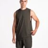 TEVEO Pace Tank - Men's Lightweight Performance Tank Top in Khaki