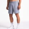 7 Inch Sport Shorts Herren Grau - Pace Trainingsshorts mit Reißverschlusstaschen