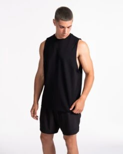 TEVEO Pace Tank - Schwarz Performance Herren Training Top