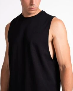 TEVEO Pace Tank - Schwarz Performance Herren Training Top -Teveo Geschaft A7402199