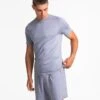 Pace Fitted T-Shirt in Grau – Performance Slim Fit Herren Sportshirt