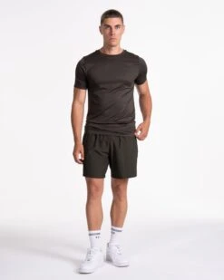Pace Fitted T-Shirt - Khaki Performance Training Shirt -Teveo Geschaft A7402372