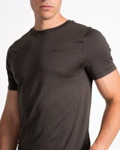Pace Fitted T-Shirt - Khaki Performance Training Shirt -Teveo Geschaft A7402392