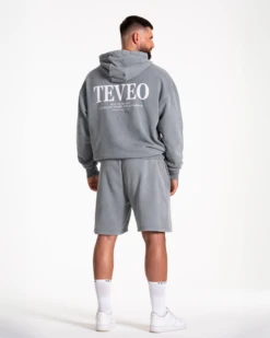 TEVEO Acid Hoodie Grau - Oversized Streetwear Statement 11 TEVEO Acid Hoodie Grau - Oversized Streetwear Statement -Teveo Geschaft Acid Men Hoodie Grau 5