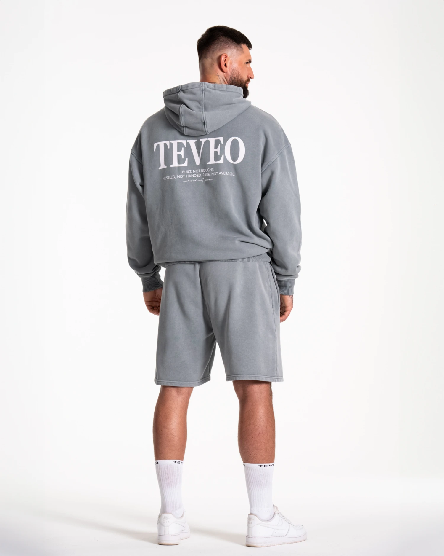 TEVEO Acid Hoodie Grau - Oversized Streetwear Statement 7 TEVEO Acid Hoodie Grau - Oversized Streetwear Statement – Bild 5