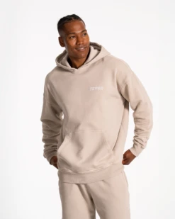 TEVEO Acid Hoodie in Sand - Premium Oversized Streetwear