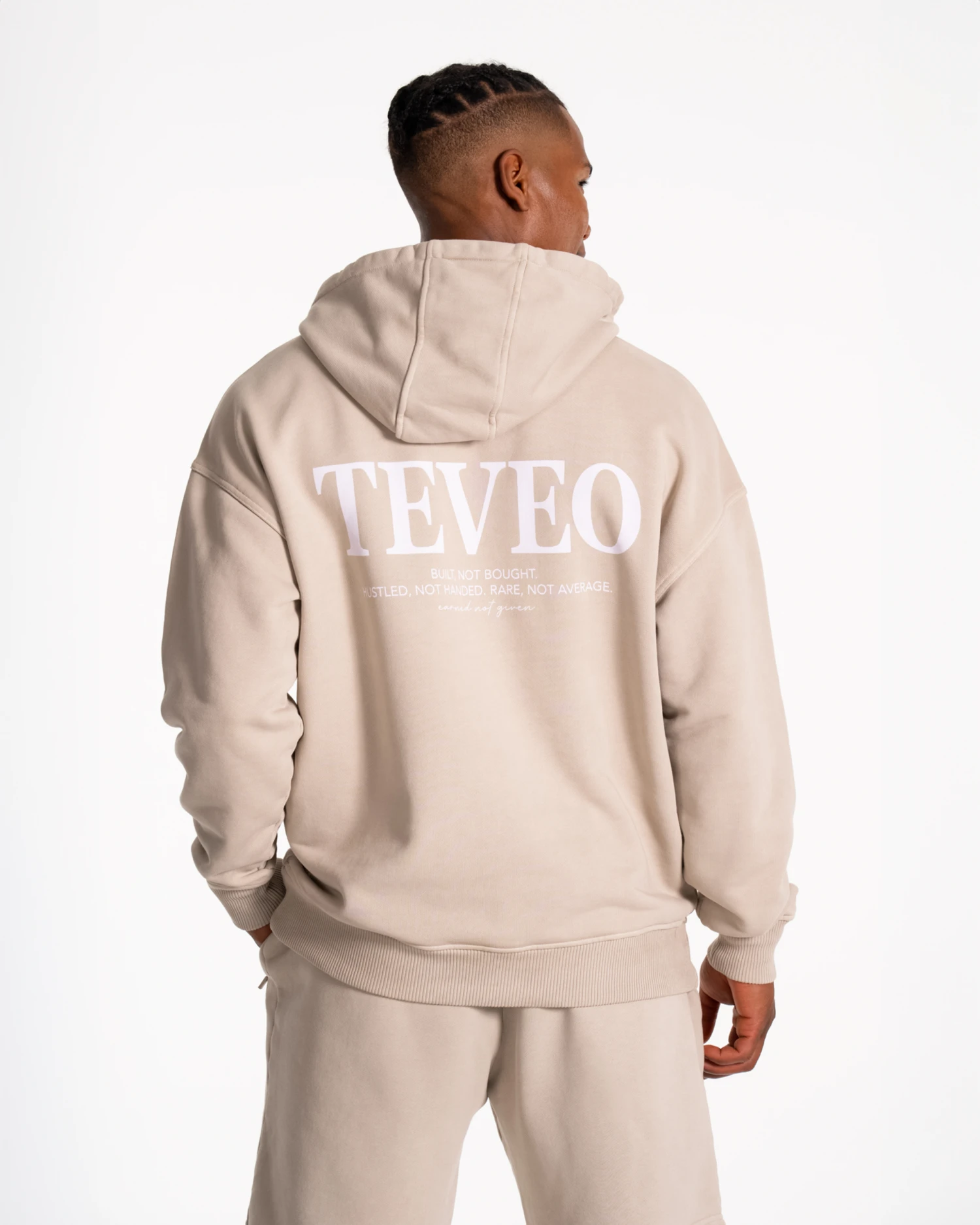 TEVEO Acid Hoodie in Sand - Premium Oversized Streetwear 4 TEVEO Acid Hoodie in Sand - Premium Oversized Streetwear – Bild 2