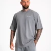 TEVEO Acid T-Shirt Grau – Vintage Oversized Style für Herren