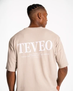 TEVEO Acid T-Shirt in Sand – Premium Oversized Vintage Shirt -Teveo Geschaft Acid Men Tshirt 4