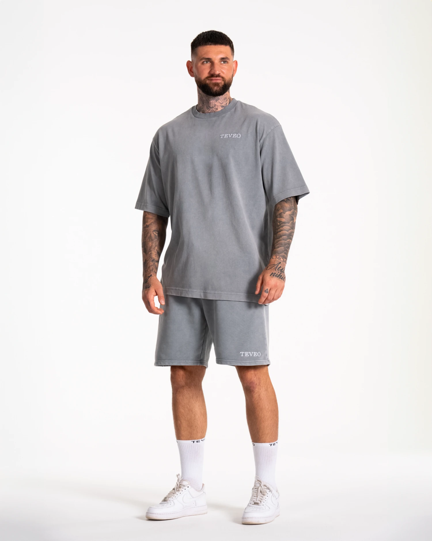 TEVEO Acid T-Shirt Grau – Vintage Oversized Style für Herren 5 TEVEO Acid T-Shirt Grau – Vintage Oversized Style für Herren – Bild 3