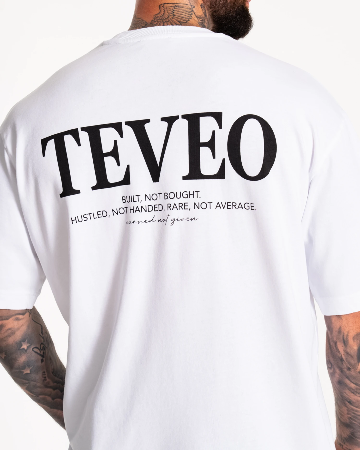 TEVEO Acid T-Shirt Weiß – Oversized Vintage Statement-Shirt 6 TEVEO Acid T-Shirt Weiß – Oversized Vintage Statement-Shirt – Bild 4