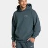 TEVEO Acid Hoodie Navy - Oversized Men's Statement Pullover
