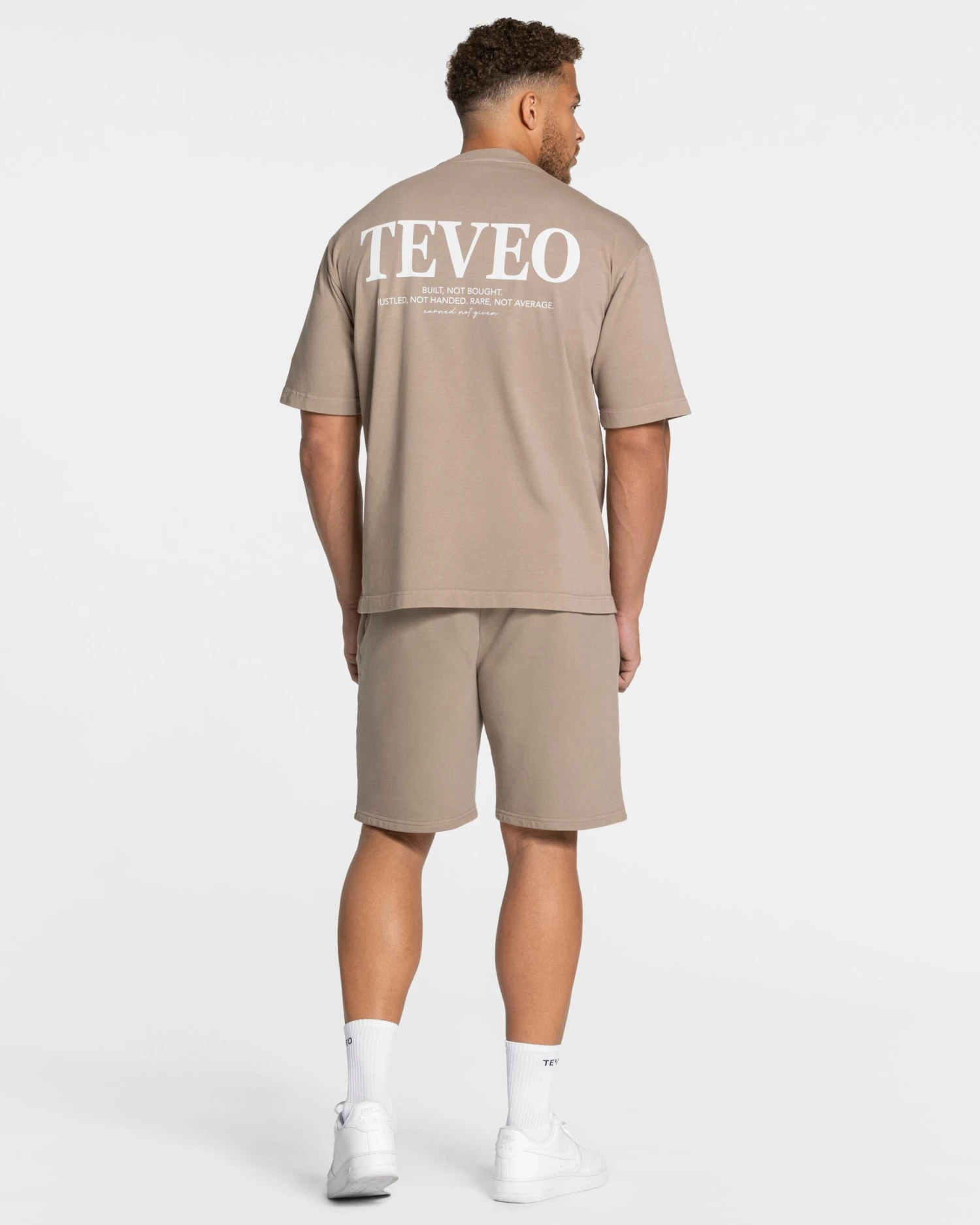 Acid Wash Herren Shorts Mokka - Premium Baumwolle mit Reißverschlusstaschen 7 Acid Wash Herren Shorts Mokka - Premium Baumwolle mit Reißverschlusstaschen – Bild 5