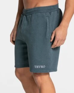 Navy Acid Wash Cotton Shorts for Men - Premium Oversized Comfort 10 Navy Acid Wash Cotton Shorts for Men - Premium Oversized Comfort -Teveo Geschaft Acid Shorts Navy 4282