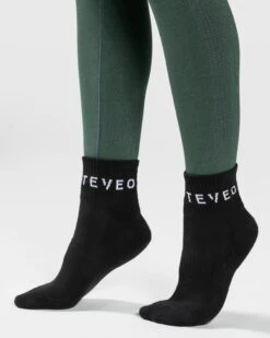 TEVEO Ankle Socken 5er-Set - Schwarz -Teveo Geschaft Ankle Socken schwarz 2901 1