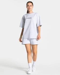 TEVEO Anniversary Women's Shorts - Light Grey -Teveo Geschaft Anniversary T Shirt Woman Hellgrau 2672