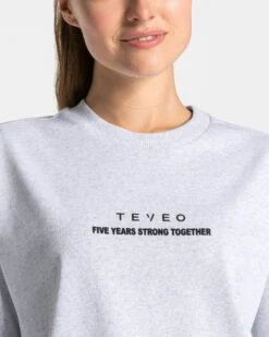 Anniversary T-Shirt "Hellgrau" 10 Anniversary T-Shirt "Hellgrau" -Teveo Geschaft Anniversary T Shirt Woman Hellgrau 2755