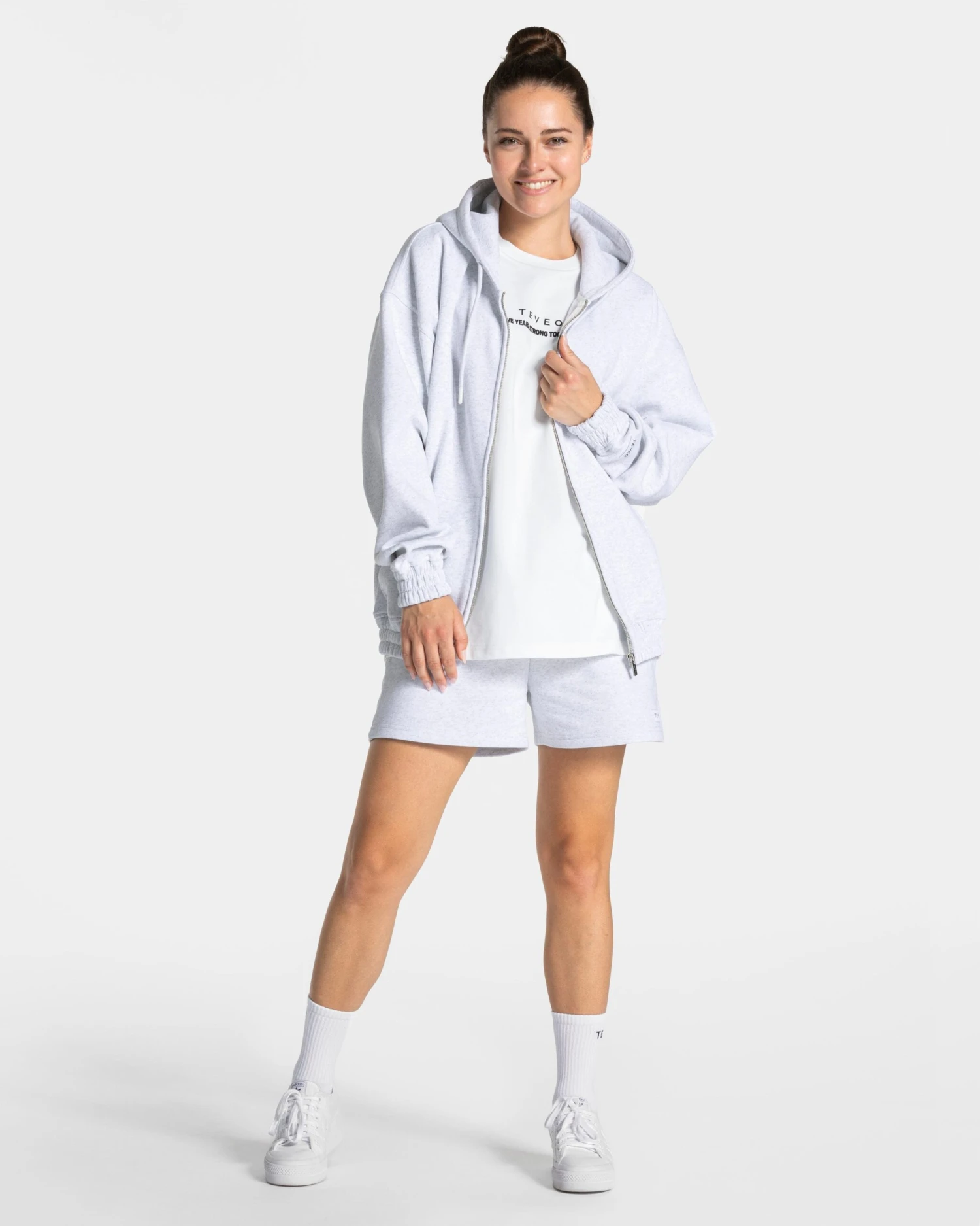 Anniversary Oversized Zip Jacke "Hellgrau" 5 Anniversary Oversized Zip Jacke "Hellgrau" – Bild 3