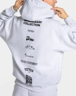 Anniversary Oversized Zip Jacke "Hellgrau" 10 Anniversary Oversized Zip Jacke "Hellgrau" -Teveo Geschaft Anniversary Zip Woman Hellgrau 1605