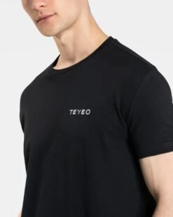 Arrival Fitted T-Shirt Schwarz - Herren Slim Fit Basic Shirt -Teveo Geschaft Arrival Fitted T Shirt Schwarz 3526