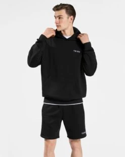 Arrival Hoodie Schwarz - Herren Oversized Kapuzenpullover