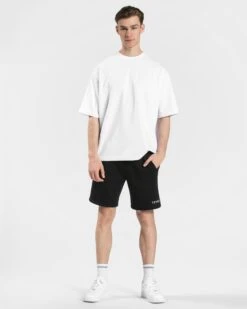 Herren Sweat Shorts Schwarz | Bequeme Baumwoll-Mischung für Sport & Freizeit -Teveo Geschaft Arrival Shorts Schwarz 5491