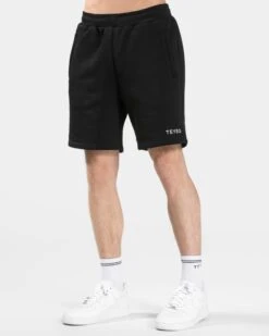 Herren Sweat Shorts Schwarz | Bequeme Baumwoll-Mischung für Sport & Freizeit