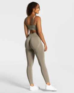 Charming Scrunch Leggings "Khaki" -Teveo Geschaft Charming Scrunch Leggings khaki 9130 2