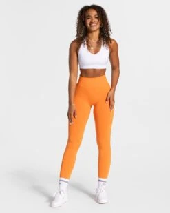 Classy Leggings "Orange" 9 Classy Leggings "Orange" -Teveo Geschaft Classy Seamless Leggings orange 6946