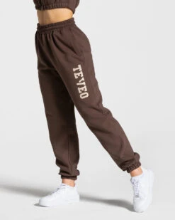 College Oversized Jogger "Dunkelbraun"
