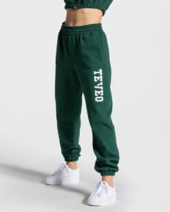 College Oversized Jogger "Dunkelgrün"