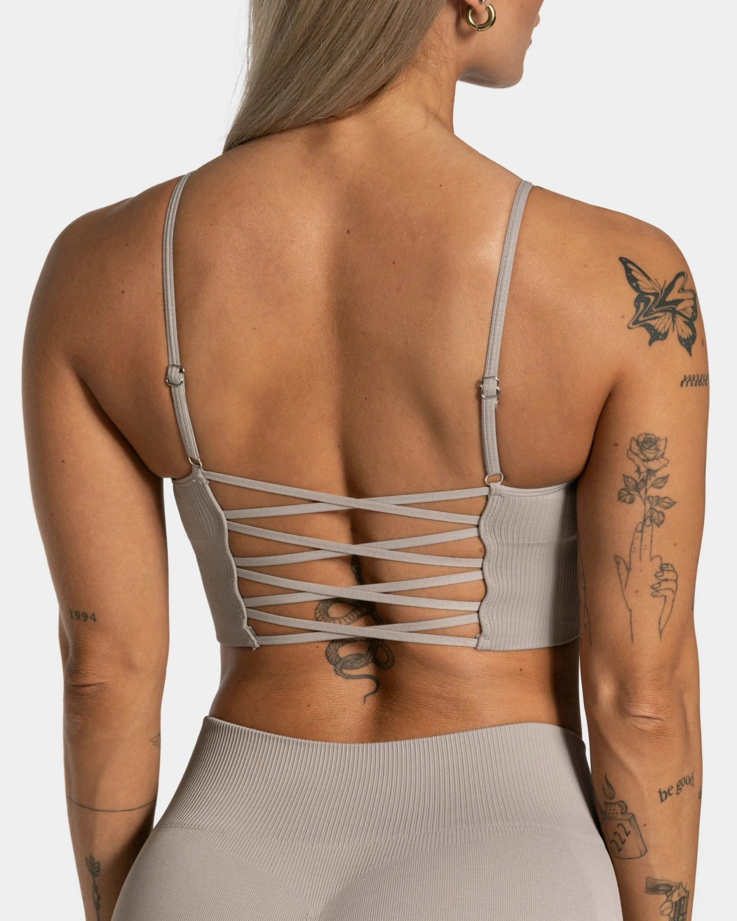 Elegant Cross Back Top Stone – Support & Style für Gym & Alltag 6 Elegant Cross Back Top Stone – Support & Style für Gym & Alltag – Bild 4