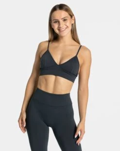 Essence Triangle Sports Bra - Ebony