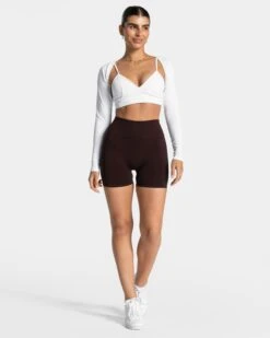 Essence Bolero Weiß – Femininer Langarm-Layer für Training & Alltag -Teveo Geschaft Essence Bolero weiss 0455