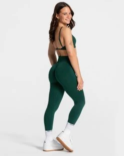 Femme Backless Bh "Dunkelgrün" -Teveo Geschaft Femme Leggings dunkelgruen 5429