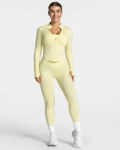 Femme Shaping Zip Jacke "Gelb" 9 Femme Shaping Zip Jacke "Gelb" -Teveo Geschaft Femme Shaping Jacket Gelb 6467