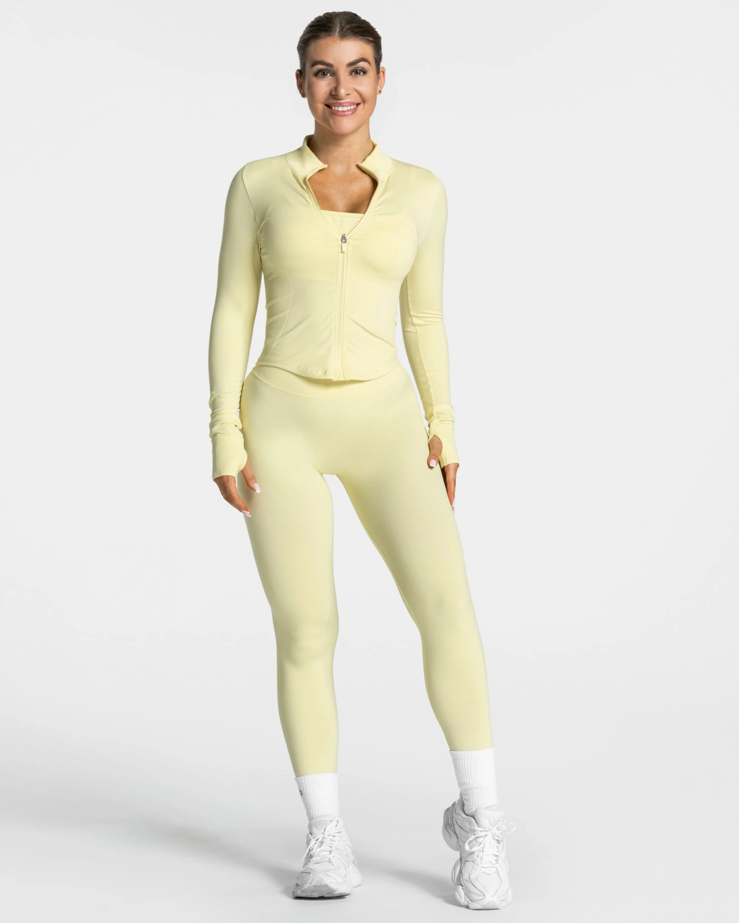Femme Shaping Zip Jacke "Gelb" 5 Femme Shaping Zip Jacke "Gelb" – Bild 3
