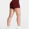 TEVEO Femme Sculpt Scrunch Short in Weinrot