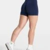 TEVEO Femme Sculpt Scrunch Short Dunkelblau 1 TEVEO Femme Sculpt Scrunch Short Dunkelblau -Teveo Geschaft Femme Shorts dunkelblau 6230